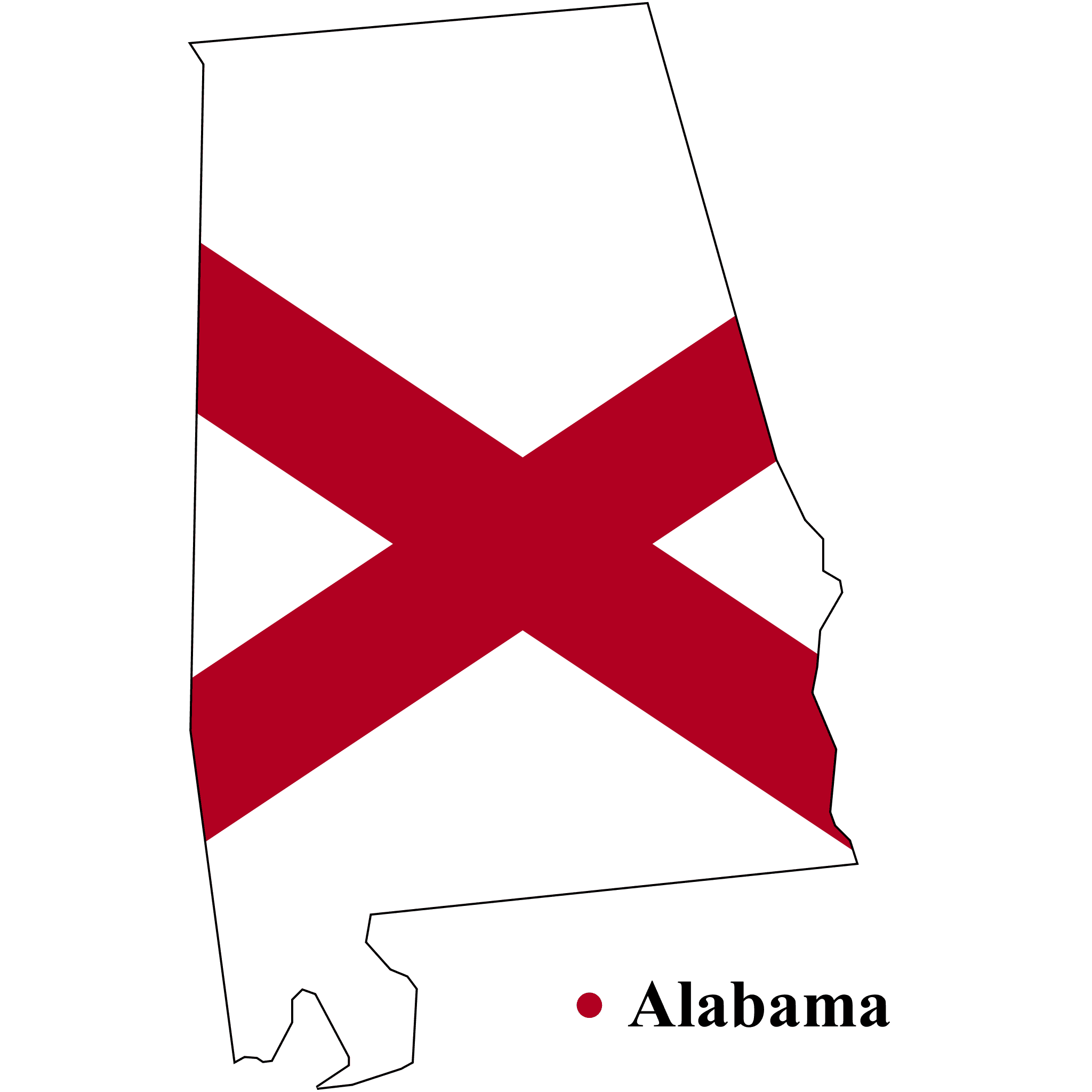 Alabama service area map