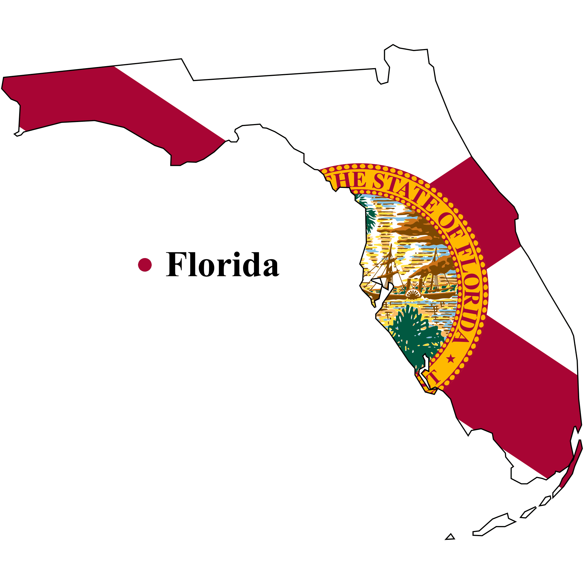 Florida service area map