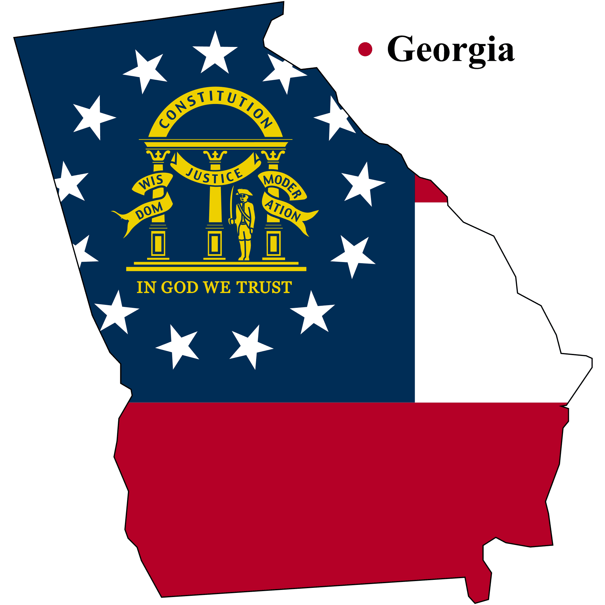 Georgia service area map